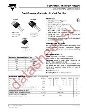 FEP6BT-E3/45 datasheet  